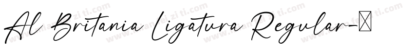Al Britania Ligatura Regular字体转换